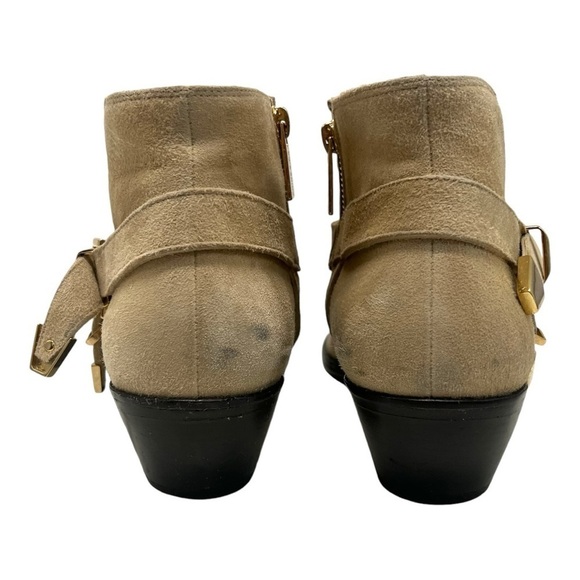 Anine Bing Bianca Tan Suede Studded Harness Casual Bohemian Ankle Boots Women 39 - Picture 7 of 15